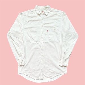 Levi's White Casual Button Down Shirt